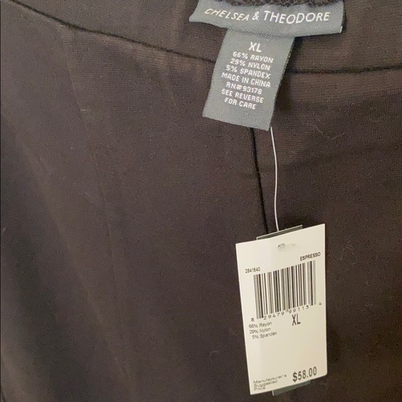 Chelsea & Theodore Skinny Pants - Brown - Picture 2 of 4